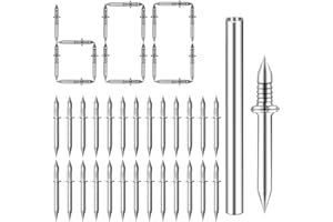 Keoferlo Double Headed Nails 600 Pack No Mark Invisible Ended Sided Seamless Traceless Nails No Show for Baseboards Trim Skirting