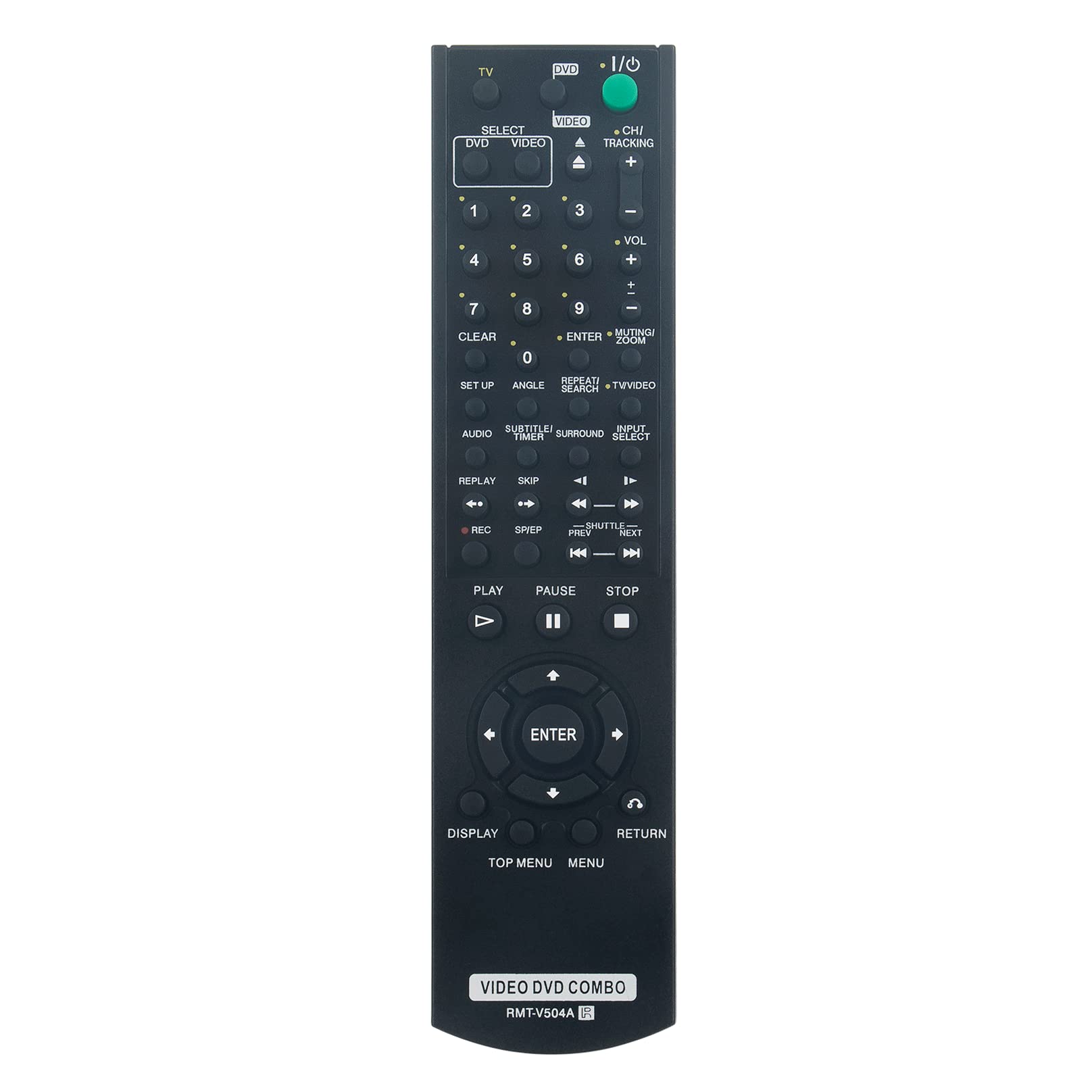 VINABTY RMT-V504A Replacement Remote Control Compatible with Sony Video DVD Combo Player RMTV504A remote SLV-D560P SLV-D370P HT-V1000DP SLVD380P SLV-D380P YSP4000BL SLVD100 SLVD281P SLV-D281P