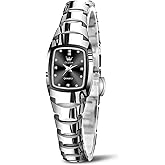 OLEVS Watches for Women Small Square Face Ladies Watches Waterproof Tungsten Steel Dainty Dress Rectangle Female Womens Wrist Watches for Small Wrists Gold/Silver/Black/Rose Gold