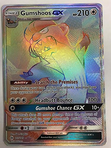 Gumshoos GX 157-149 (HYPER RARE) Pokemon TCG Card Games