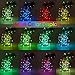 Flashing Led Battery Powered String Lights, Twinkle Led Lights Color Changing Fairy Lights for Bedroom Firefly Fairy String Lights Flashing Remote Control Waterproof 13 Colors 16 ft 50 leds