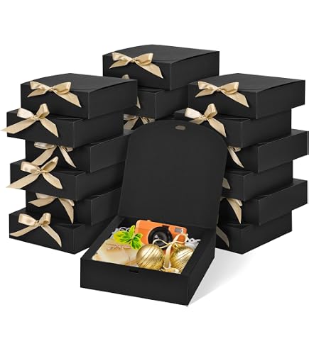 12-Pack Gift Boxes With Lids - 10.6x7.8x3.1 Inch White & Pink Presentation Boxes For Weddings & Parties