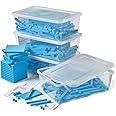 hand2mind Blue Plastic Base Ten Blocks Complete Set, Place Value Blocks, Counting Cubes for Kids Math, Base Ten Blocks Classroom Set, Math Blocks Kindergarten, Base 10 Math Manipulatives (Set of 644)