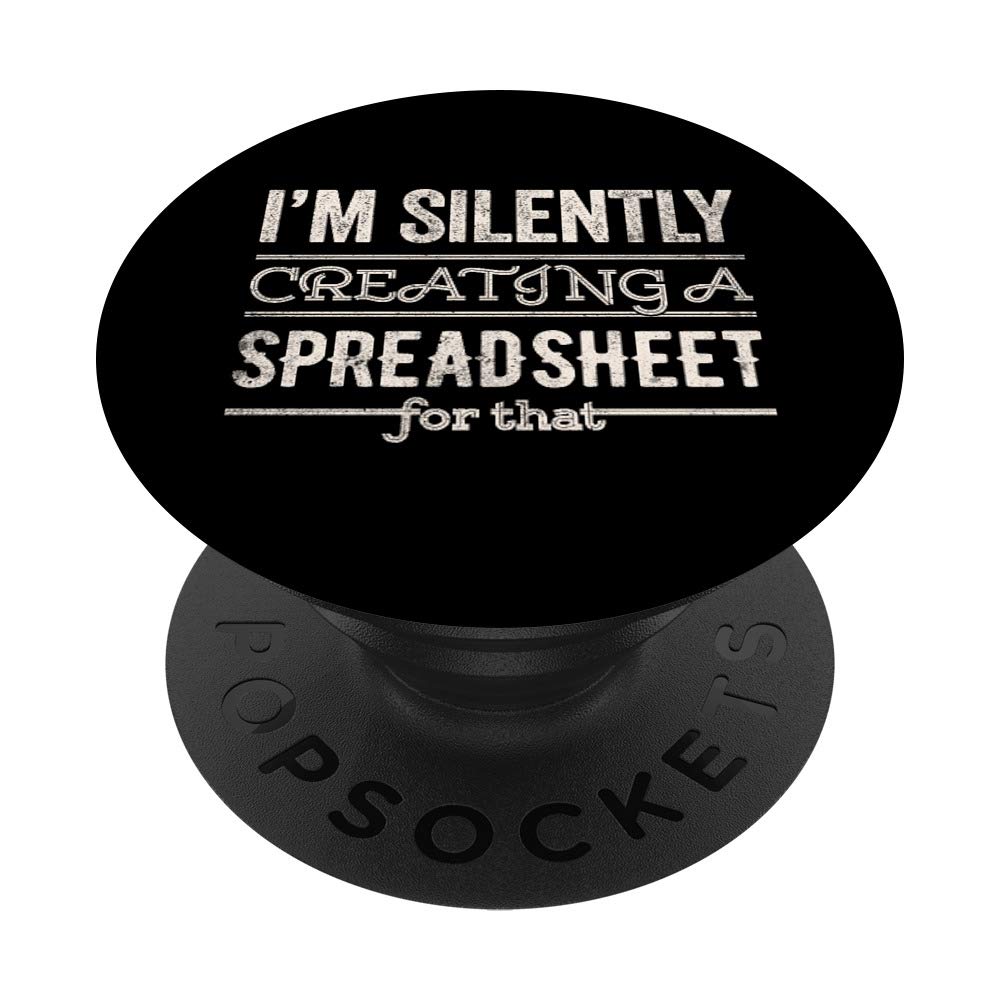 Funny Spreadsheet Accounting Gifts Actuary Statistician PopSockets Swappable PopGrip