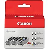 Canon 1509B007AB/AE PGI-35 Twin CLI-36 Color Ink-Black