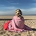 Microfiber Beach Towel for Travel - Oversized XL 70 x 35 Inch - Quick Dry, Sand Free, Extra Large, Lightweight with Zipper Bag - Compact, Perfect for Travel Towel and Beach Blanket (Red Coral)…