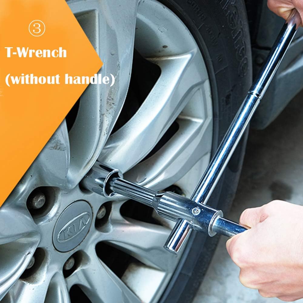 KvSrr Extra Length Tire iron Nut Lug Wrench 4 Way 23" Heavy Duty Cross Wrench for Tire 17mm 19mm 21mm 23mm: Home Improvement