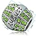 JMQJewelry Religious Daughter Praying Hands August Birthstone Birthday Green Womens Bead Charms Compatible with Pandora Bracelets