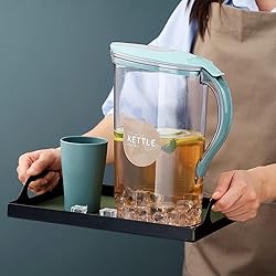 Berglander Fridge Door Water Pitcher With Lid And 4