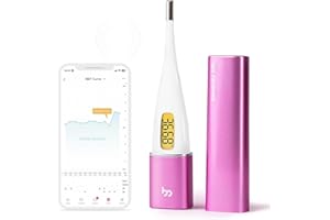Femometer Basal Thermometer, BBT Thermometer for Basal Body Temperature, Ovulation Thermometers with Backlight LED Screen, 4 