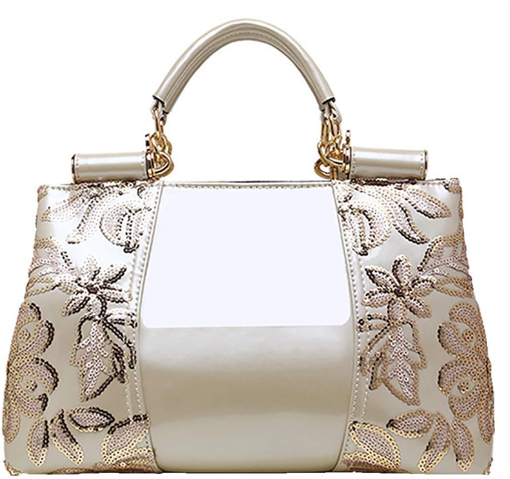 FuDai Women Embroidery Handbags Top-handle Bags Tote Satchel Shoulder Bags