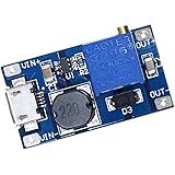 Yeeco 2577 DC DC Boost Converter Step-up Voltage Regulator Voltage Stabilizer Adjustable Power Supply DC 2-24V to 5V 9V 12V 24V 2A with Micro USB Input