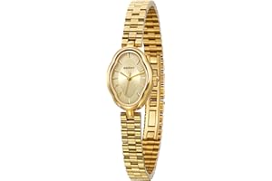 BERNY Gold Watches for Women Dainty Ladies Quartz Watch Vintage Copper Mirrors Shape Japanese Quartz Movement 3ATM Waterproof Fashion Female Wrist Watch Luxury Birthday Gifts