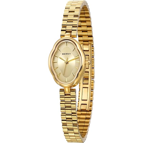 【24SS】Traditional Weatherwear ELGIN 美品 Elgin Ladies Gold Nugget Watch New Battery 25MM 6.5