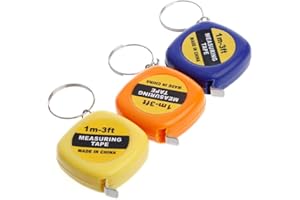Easy Extendable Ruler Tape Measure Mini Portable Pull Ruler Key Ring 1 m Premium Quality Useful