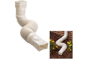 AMERIMAX WholesalePlumbing Supply Limestone Flexible Downspout Extension Gutter Connector Rainwater Drainage,25 to 55 inches,FD-85014