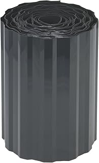 com-four® Rasenkante aus Kunststoff - Beeteinfassung für Rasen, Blumenbeet oder als Mähkante - Länge individuell anpassbar