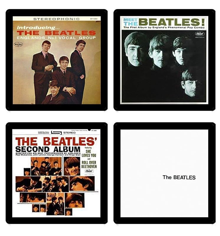 Amazon The Beatles Collectible Coaster Gift Set 4 4 Different