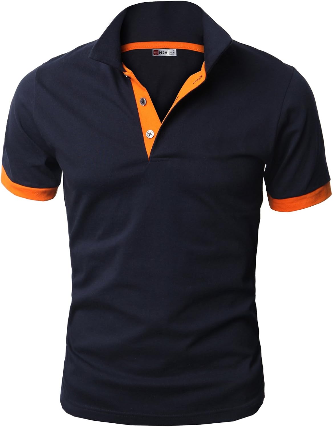 H2H Mens Casual Slim Fit Polo T-Shirts Basic Designed of Various Styles: Clothing