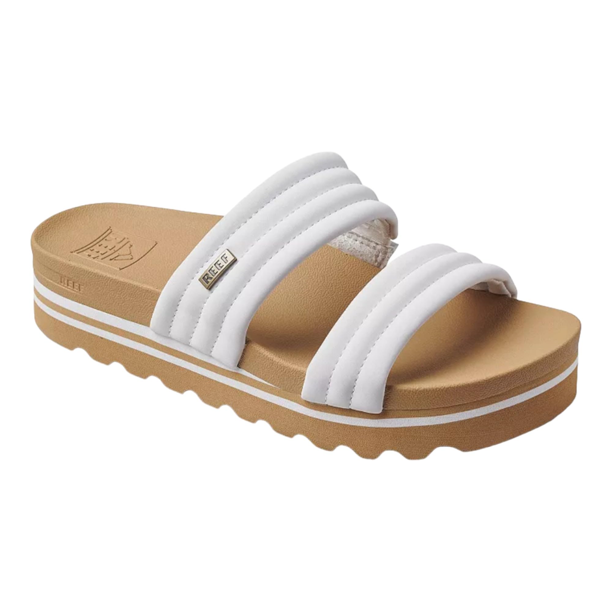 Photo 1 of (USED/FAIR) (BAGGED) Reef CJ3955-090-M Kaia 2 Bar White 9