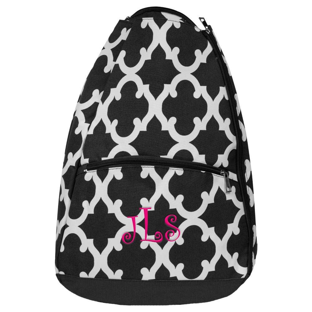 monogrammed tennis backpack