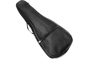 21 Inch Ukulele Case Backpack Straps Gig Bag Case Storage For Travel Performance Concert Show (Black)