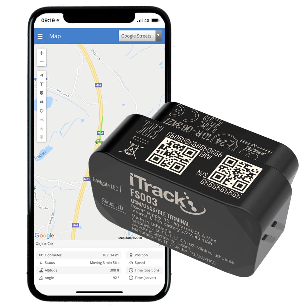 iTrack FS003 OBD Port Car Van Motorhome GPS Tracker - Easy Install