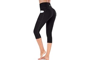 Ewedoos Women's Yoga Pants with Pockets - Leggings with Pockets, High Waist Tummy Control Non See-Through Workout Pants