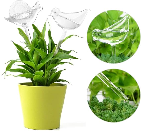 PEFRETSELL 2 Stück Durstkugeln Glas Bewässerungskugeln Blumen