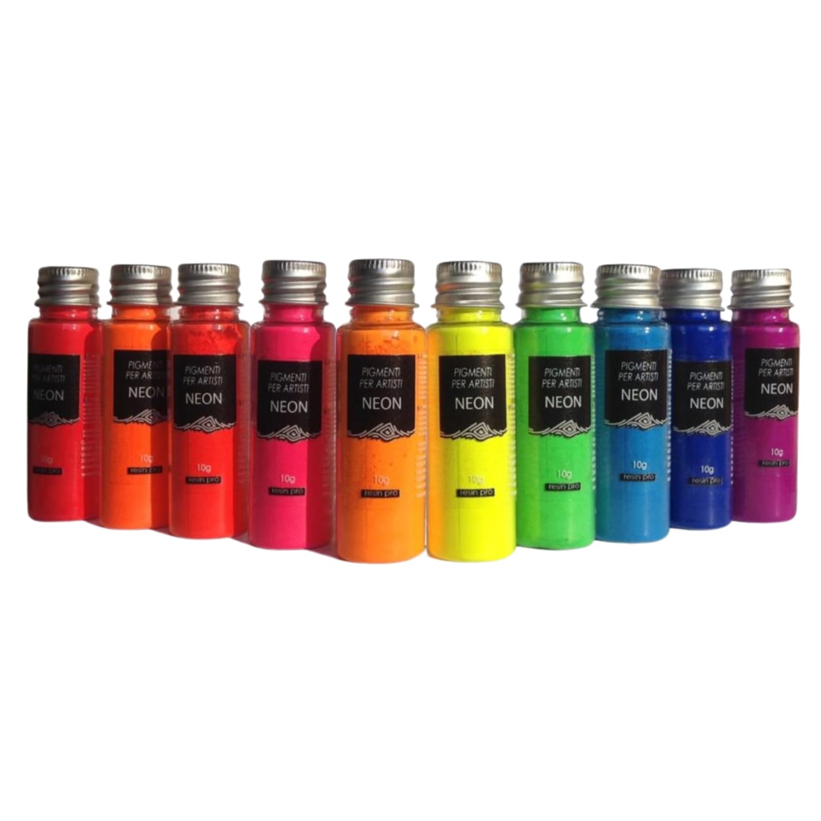 Resin Pro SET 10 NEON PIGMENTS FOR DIY AND CRAFTS