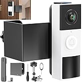 Anti-Theft Video Doorbell Mount Compatible with Tapo, Doorbell Camera Mount, No Drill Adjustable Mounting Bracket Holder Accessories for Apartment Rentals, Enhanced Protection Doorbell Mount Bracket
