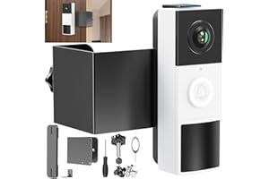 QWWIA Anti-Theft Video Doorbell Mount Compatible with Tapo, Doorbell Camera Mount, No Drill Adjustable Mounting Bracket Holder Accessories for Apartment Rentals, Enhanced Protection Doorbell Mount Bracket