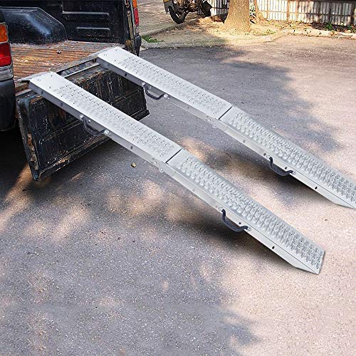 AufuN Auffahrrampe Klappbar 2 Stück Laderampe bis zu 400 kg, Antirutsch Verladerampe mit Griff Laderampen für Anhänger… – Bild 7