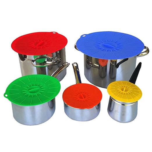 VANNGROUP - Funda de silicona para microondas (5 piezas/juego de ...