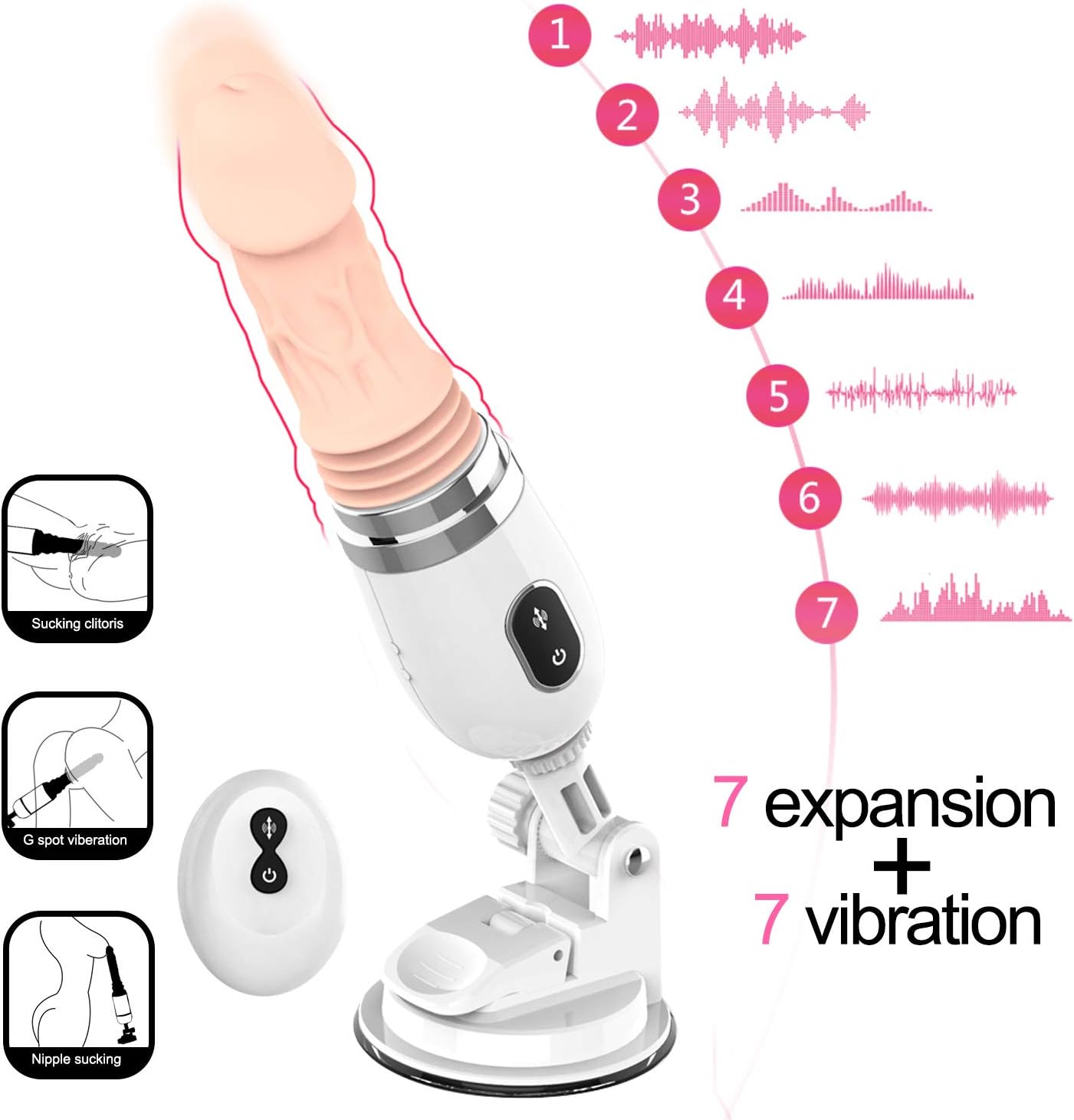 Waterproof Wearable 8 Inch Realistic-Ďîldɔ, Bendable Soft with Suction Cup Adult Toiys for Women Female Skin Body Safe