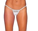 BodyZone Women's Honeycomb Thong, White, One Size