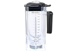 Spare Pitcher Jar for K90, CRANDDI Replacement 80oz Cup with Long Blade Assembly, 2200ml Container for Quiet Blender with Ven