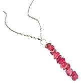 Raw Red Spinel Pendant Necklace – Natural Gemstone Crystal Jewelry for Women & Men – Handmade Healing Stone Chakra Reiki Necklace, Unique Spiritual Boho Jewelry Gift, 925 Sterling Silver
