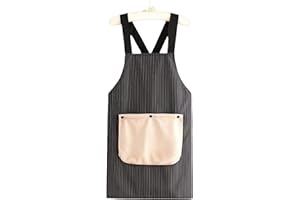 Apron with Pockets for Women and Men Cross Back Design with Towel,Kitchen Apron with Pockets for Cooking Bakings