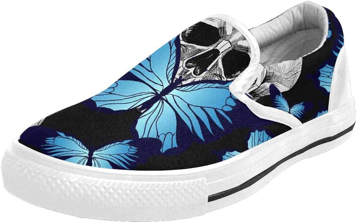 blue butterfly sneakers
