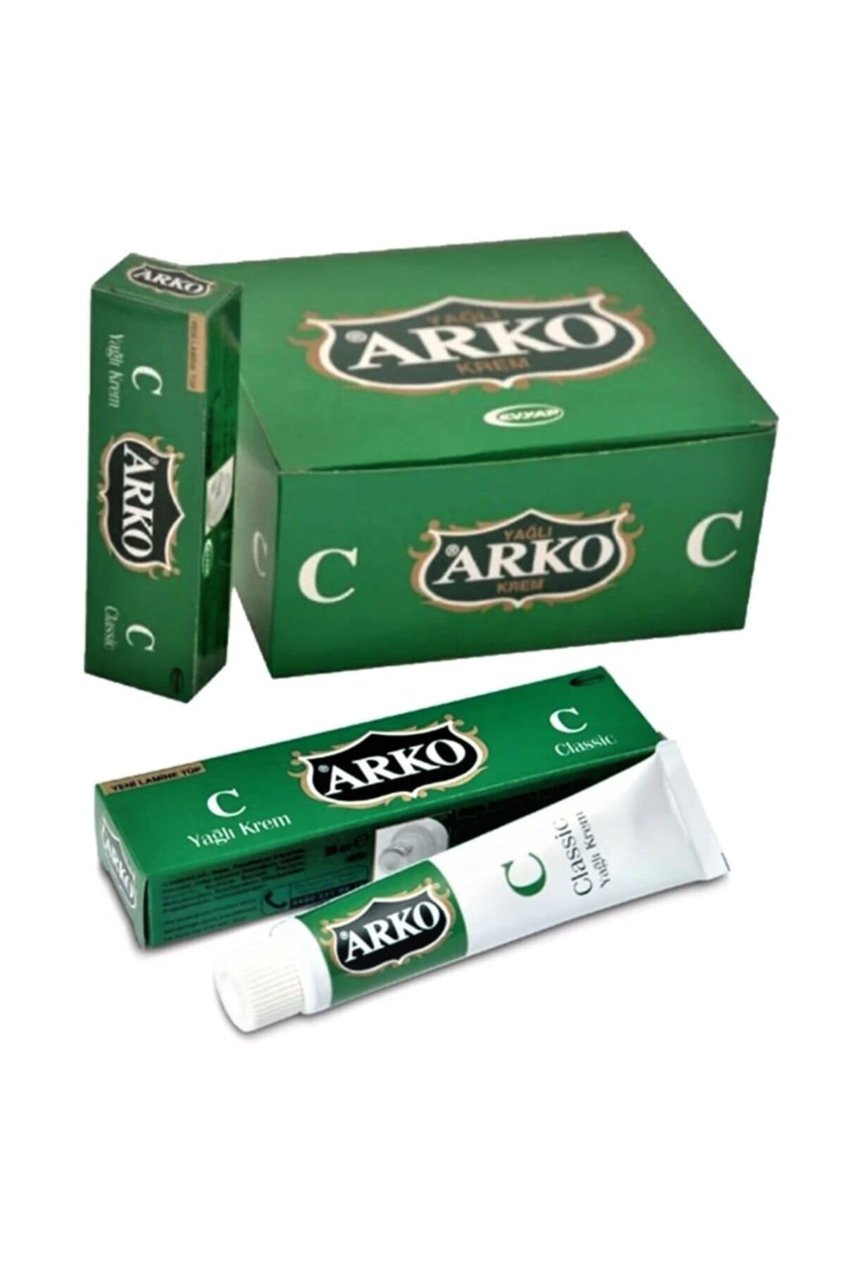 Arko Nem Creme Classic 20cc x12 - Cream for Very Dry Hands, Cream Women Men, 12 Pieces, 12 in 1 Bundle