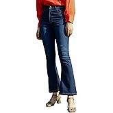Salt Attire Kylie Indigo Blue Mid Rise Bootcut Jean Cotton Blend, 5 Pocket Design Bootcut Fit Button Closure Machine Washable