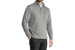 birddogs Men’s Quarter Zip Pullover | Built-in Liner, 4-Way Stretch, Wrinkle-Resistant, Tailored Fit | Work, Golf, Travel