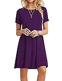 MOLERANI Women's Casual Plain Simple T-Shirt Loose