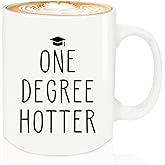 Graduation Gifts, One Degree Coffee Mug, Funny Graduation Gifts for Her, Master's Degree PhD Graduates Grad College Gift for Him Friends, Ceramic Mug Dishwasher & Microwave Safe (White-ONE DEGREE)