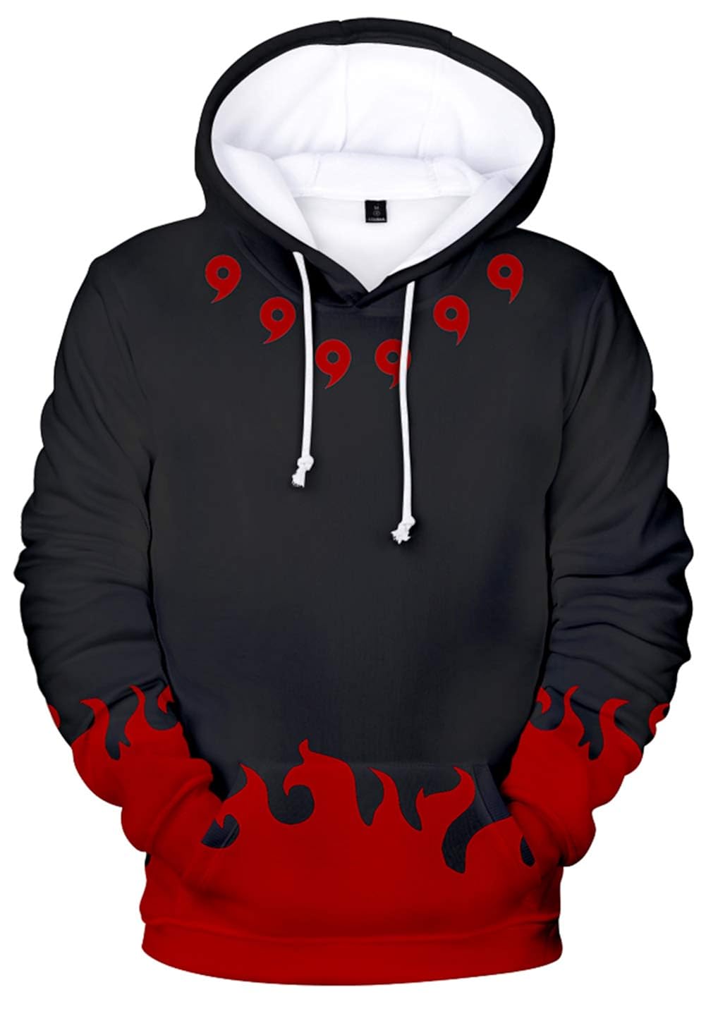 YIMIAO Niños Naruto Rayado Sudadera con Capucha Uchiha Clan Syarinngann