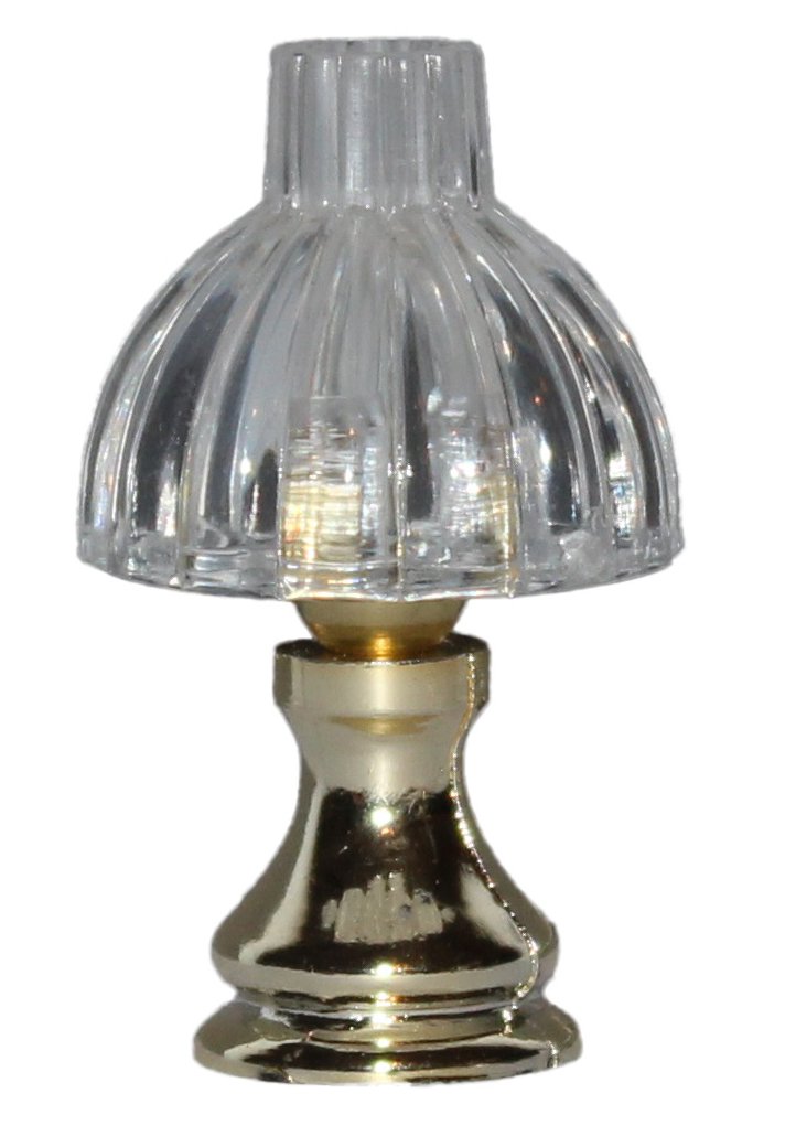 Rulke Rulke010449 Table Lamp with Plastic Base and Crystal Screen