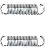 Prime-Line SP 9677 Single Loop Extension Spring – 10" Length, 1.25" OD, 0.148" Wire, Nickel-Plated, 73.7lb Max Load