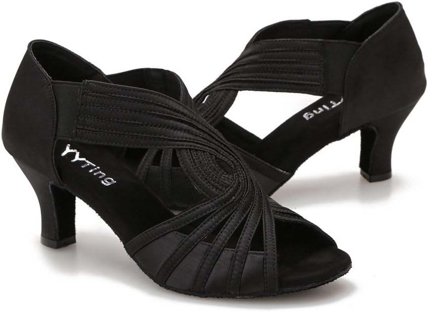Ballroom Dance Shoes Women Latin Salsa Practice Dancer Dancing Shoes 6cm Heels YT02