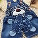 KIDSCOOL SPACE Baby Summer Cotton Denim 3D Cartoon Star Dog Soft Short Overalls,Blue,12-18 Months